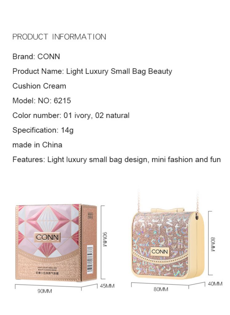 【Ready Stock】 Luxury Air Cushion Cream BB Cream Oil Control Natural  Concealer Blemish Balm Brighten Skin Cream with Exquisite Bag 【TB】