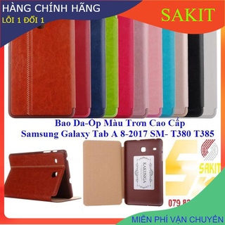 Bao Da-Ốp Màu Trơn Cao Cấp Samsung Galaxy Tab A 8 inch 2017 (SM- T380/ T385).