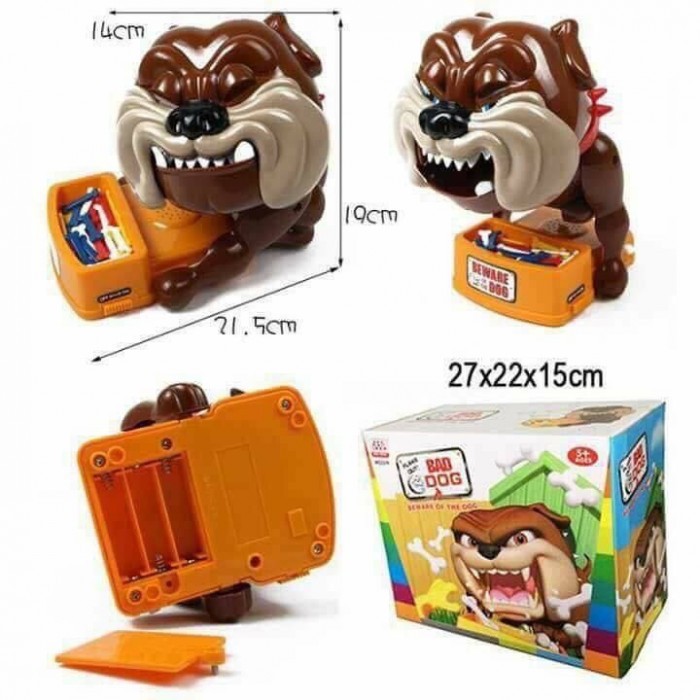 Đồ chơi Chó giữ xương Bull Dog (Loại to, đầy đủ, có cả bài) sp mã sku ZM222  NALL IN ONE