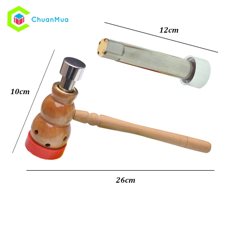 Ống Xông Hơ Ngải Cứu Gỗ Cao Cấp - Dụng Cụ Diện Chẩn