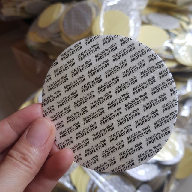 10 miếng seal tự dính dành cho Hũ Pet 250ml-500ml-750ml-1000ml-1200ml-1500ml