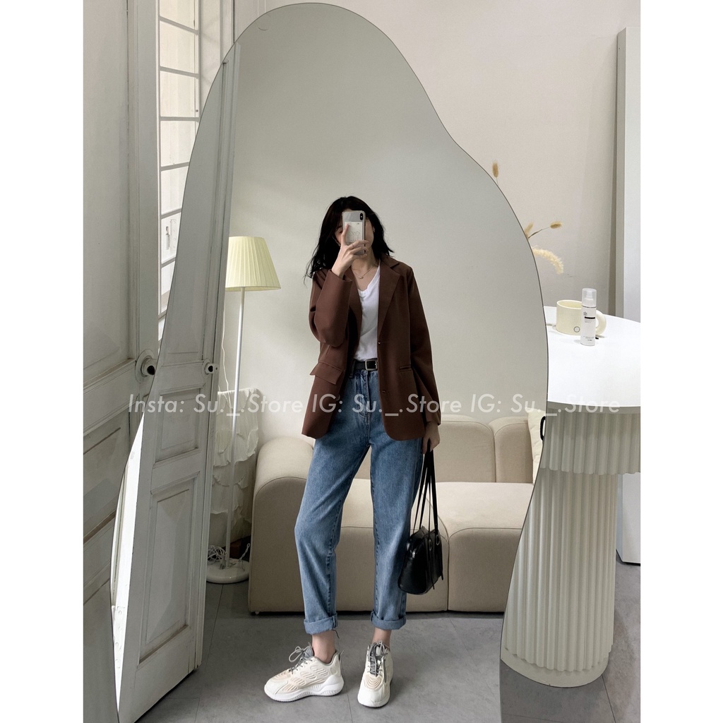 Áo blazer trơn 2 túi trước A1902 SUSTORE