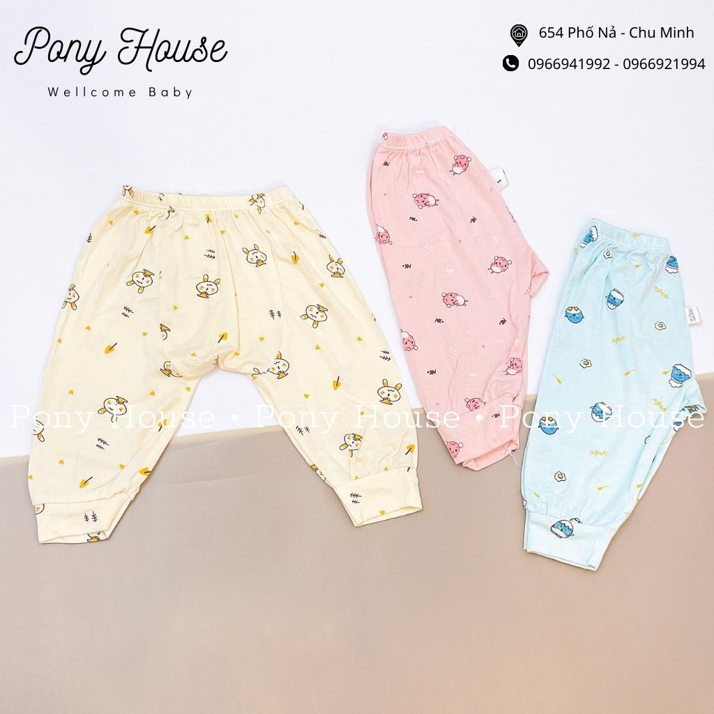 Quần Dài Sơ Sinh Thun Lạnh Màu in Hình Quần Chục Có Đáp Đũng Đóng Bỉm Thoải Mái, Siêu Mềm Cho Bé Trai, Bé Gái Sơ Sinh
