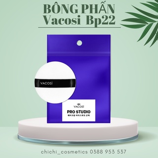 Bông Phấn Vacosi - BP22 - Cushion - Kem Tròn Nhỏ Có Dây ( Bịch 1 miếng )