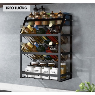 Kê Gia Vị 4 tầng nhà bếp Nhập Khẩu Sơn Tĩnh Điện siêu bền đẹp-KGV02