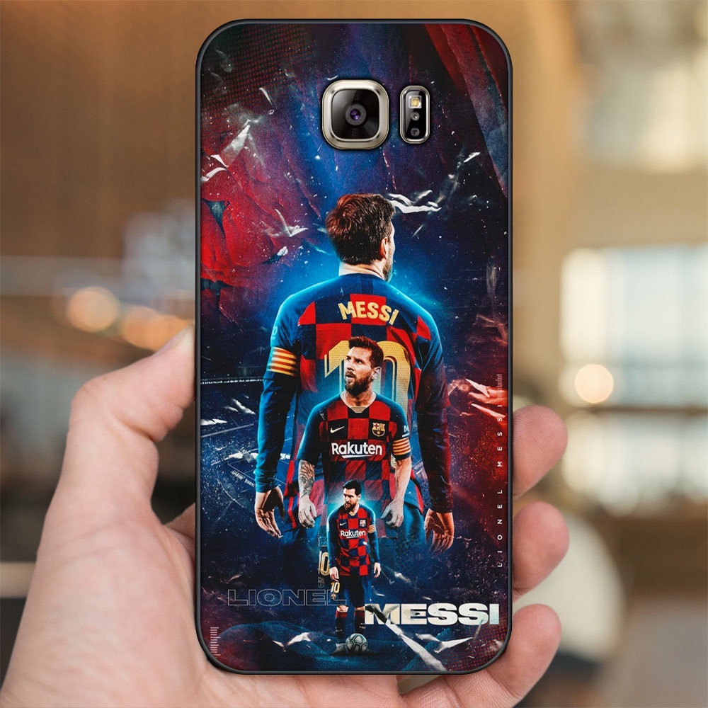 Ốp lưng Samsung Note 5 viền đen in hình Lionel Messi Barcelona PSG