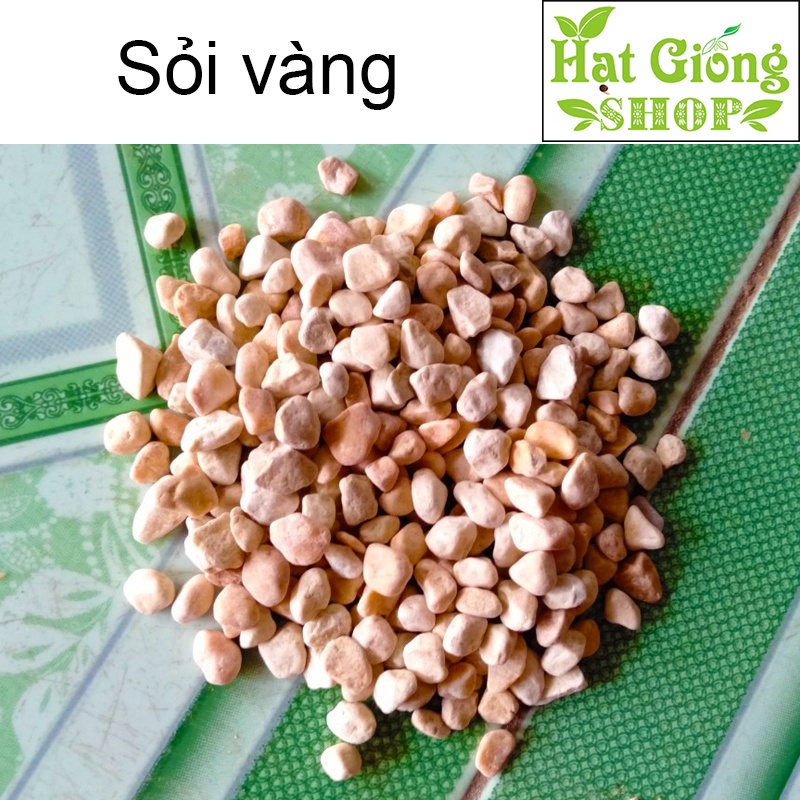 Sỏi tự nhiên 4 màu trắng,đen,hồng phấn,vàng