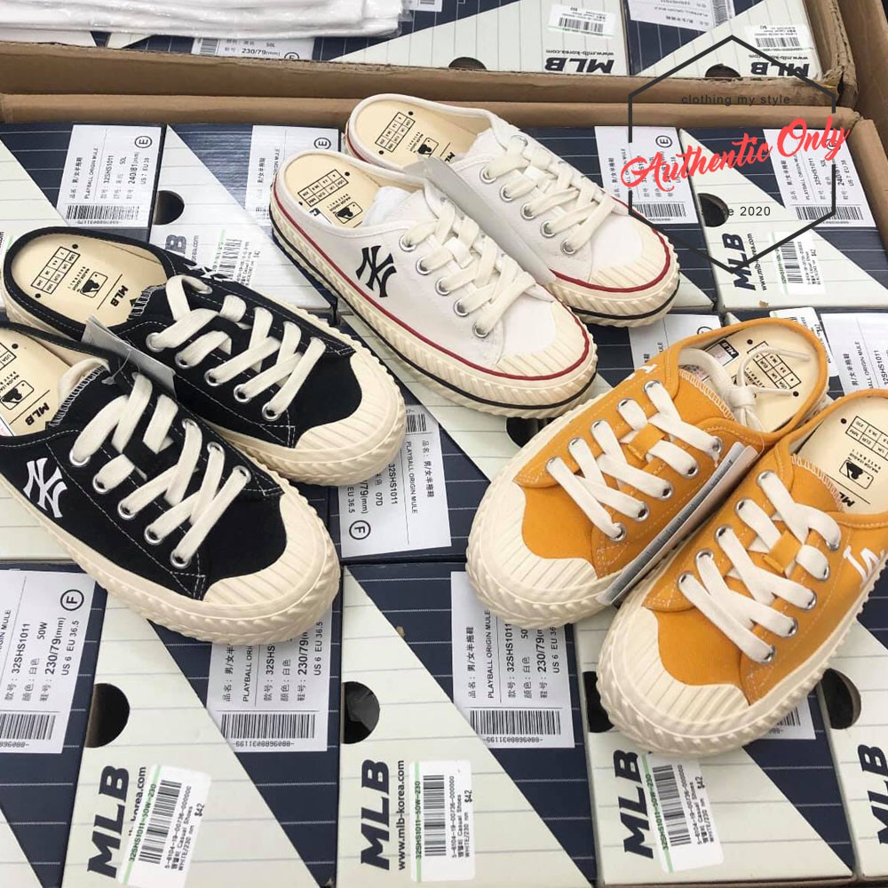 Giày Đạp Gót MLB Mule Chính Hãng - 32SHS1111-50L