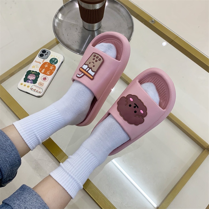 JY409-C3  - Dép bánh mì đế dày hàng QC giá hạt dẻ