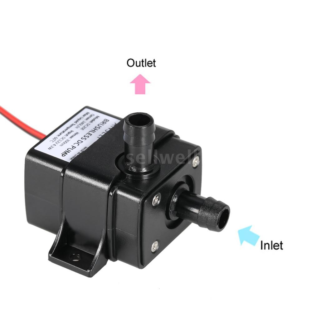 Máy bơm chìm DC12V 4.2w mini không chổi than cho bể cá