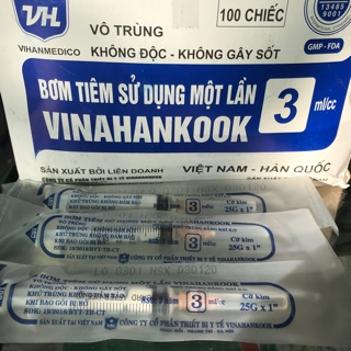 Bơm tiêm 3cc VINAHANKOOK