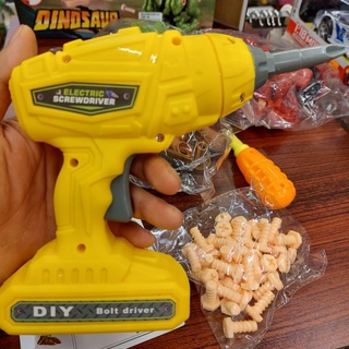 [Có Khoan Pin] Đồ Chơi Khủng Long Lắp Ráp DIY