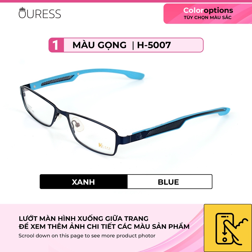 GỌNG KÍNH HỢP KIM SIÊU NHẸ HỢP THỜI TRANG – HÀNG CHÍNH HÃNG H-5007