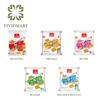 Snack mì ăn liền / mì trẻ em 5 vị bò nướng, bơ tỏi, phô mai / phomai, wasabi, hải sản chua cay -gói 30g