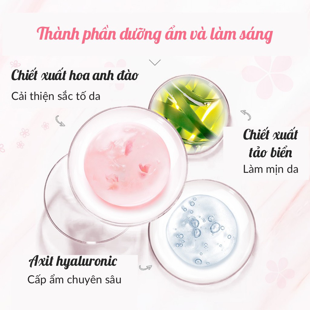 Mặt Nạ Ngủ Hoa Anh Đào Sakura Chính Hãng Laikou - Sáng Da Dưỡng Ẩm Phục Hồi Da