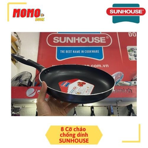 CHẢO CHỐNG DÍNH SUNHOUSE , CHẢO TRƠN SUNHOUSE 8 KÍCH CỠ - MOMO