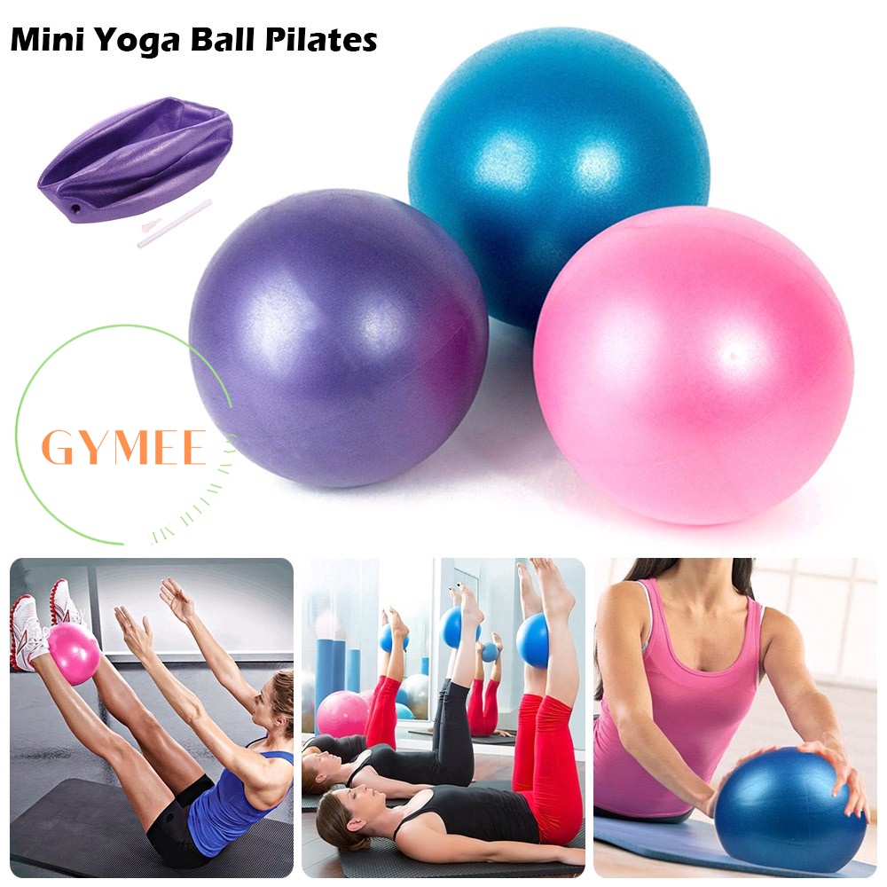 Bóng Tập Yoga, Pilates, Gym Mini Cao Cấp 25cm Trơn Dày 2mm Chống nổ Tập Thể Dục Tại Nhà