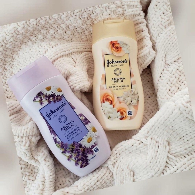 Sữa dưỡng thể dưỡng ẩm cho da johnson body care Aroma milk Nhật Bản 200ml