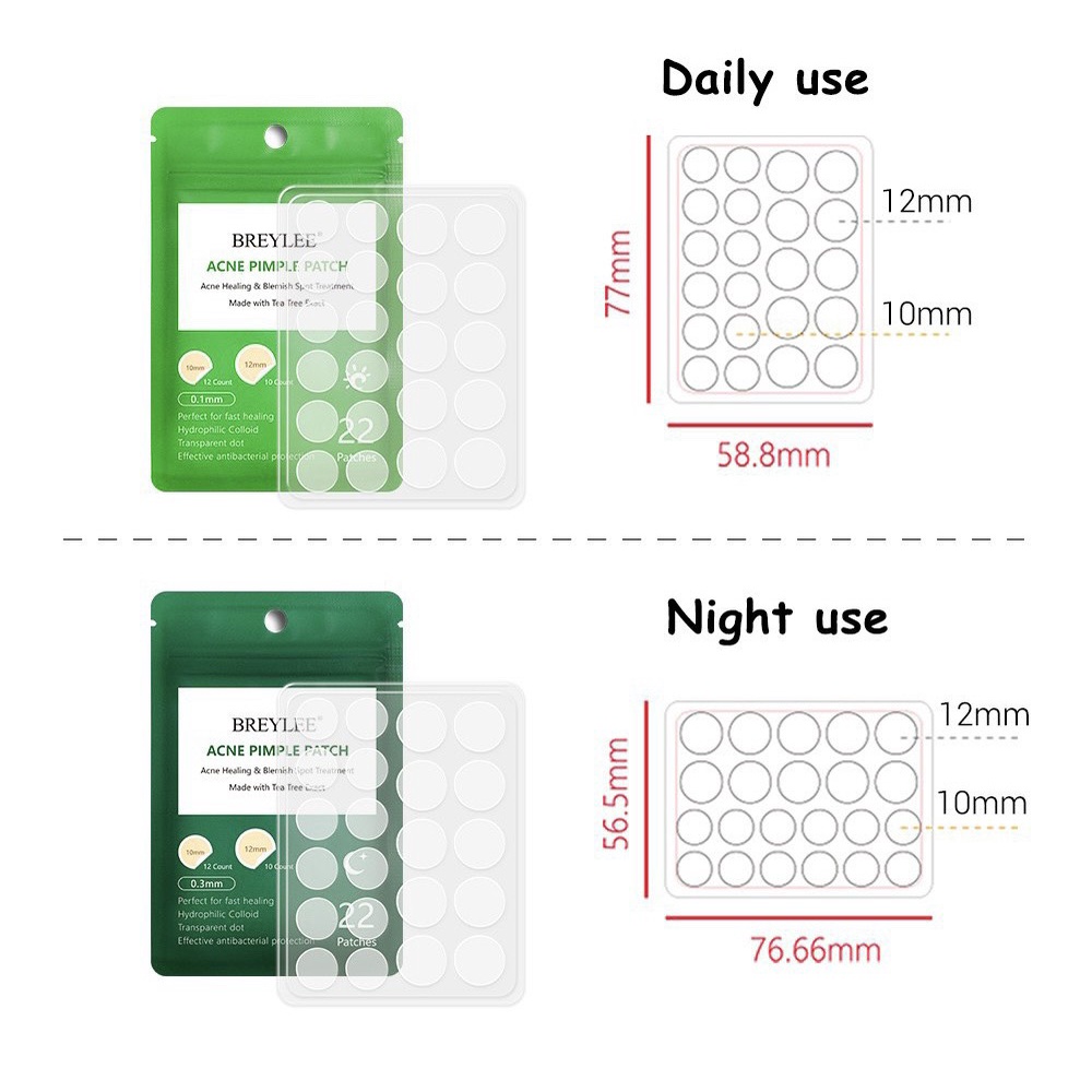 MIẾNG DÁN MỤN BREYLEE DÙNG BAN NGÀY