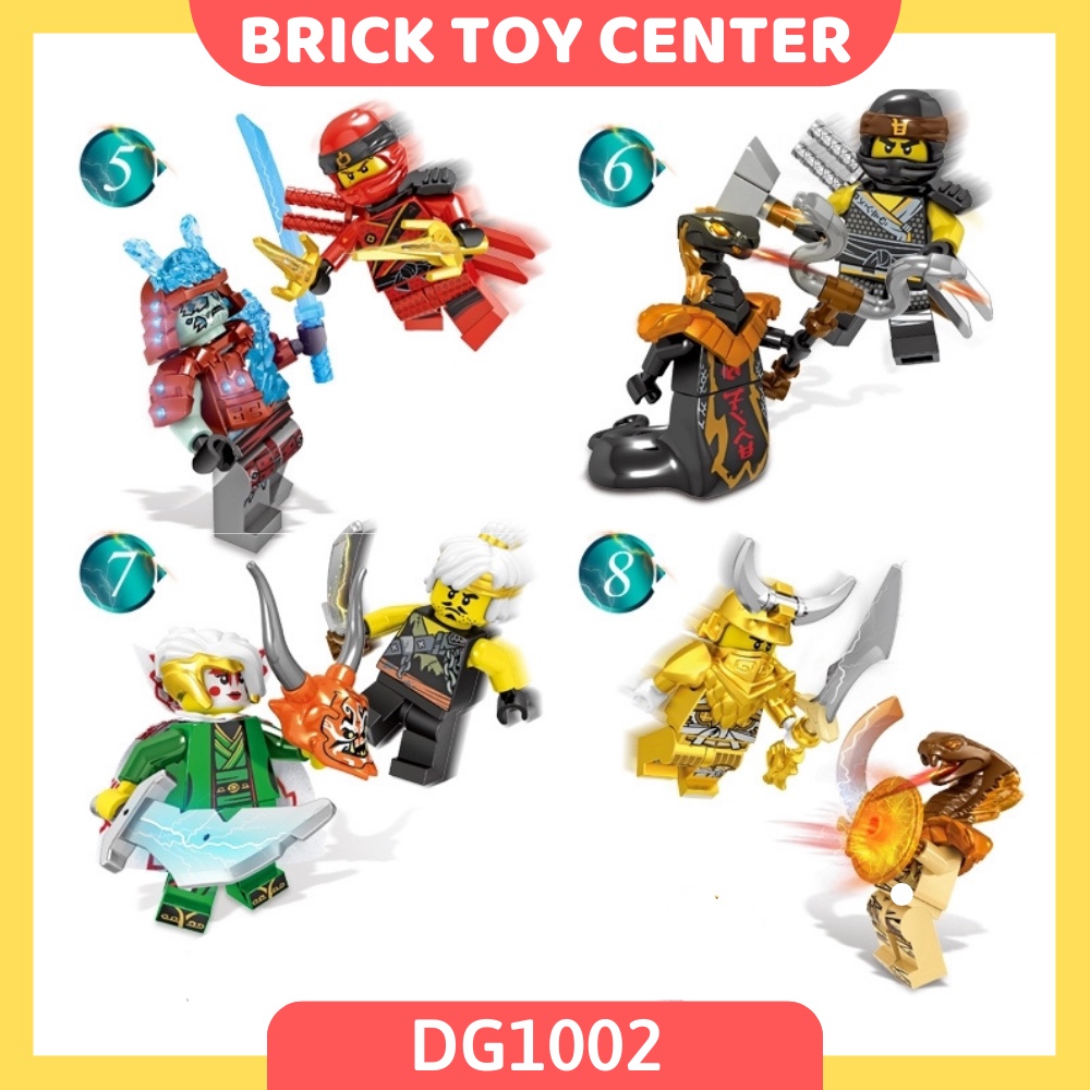 Đồ chơi lắp ráp giá rẻ DG1001-2 mô hình minifigures 48 nhân vật ninjago season 11 siêu đẹp dành cho bé