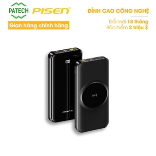 Sạc dự phòng PISEN PRO Wireless 10000mAh , 22.5W (KC-DY04) – MagSafe ,Black – Hàng chính hãng