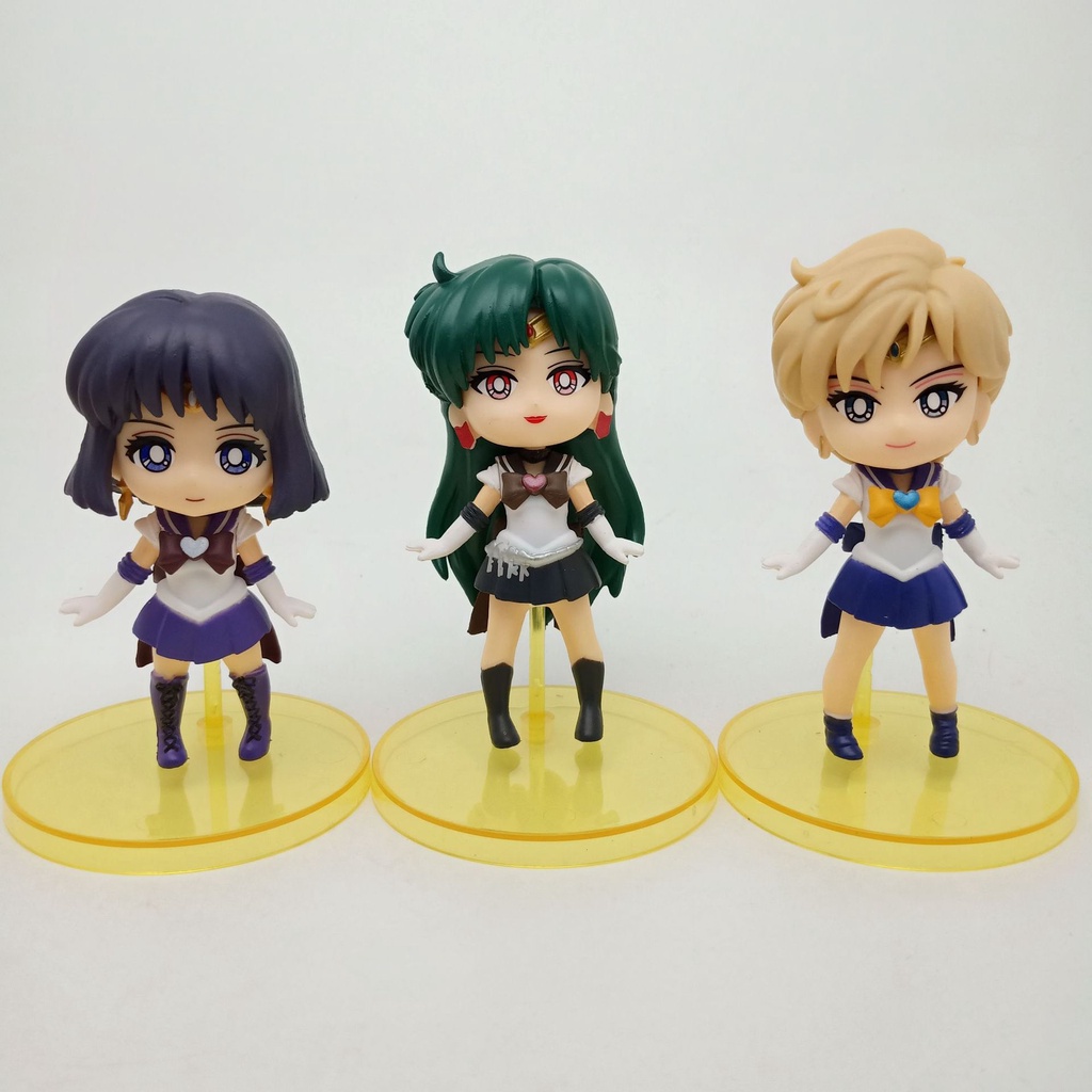 Sailor Moon Bộ 8 Mô Hình Nhân Vật Anime Thủy Thủ Mặt Trăng Bằng Pvc