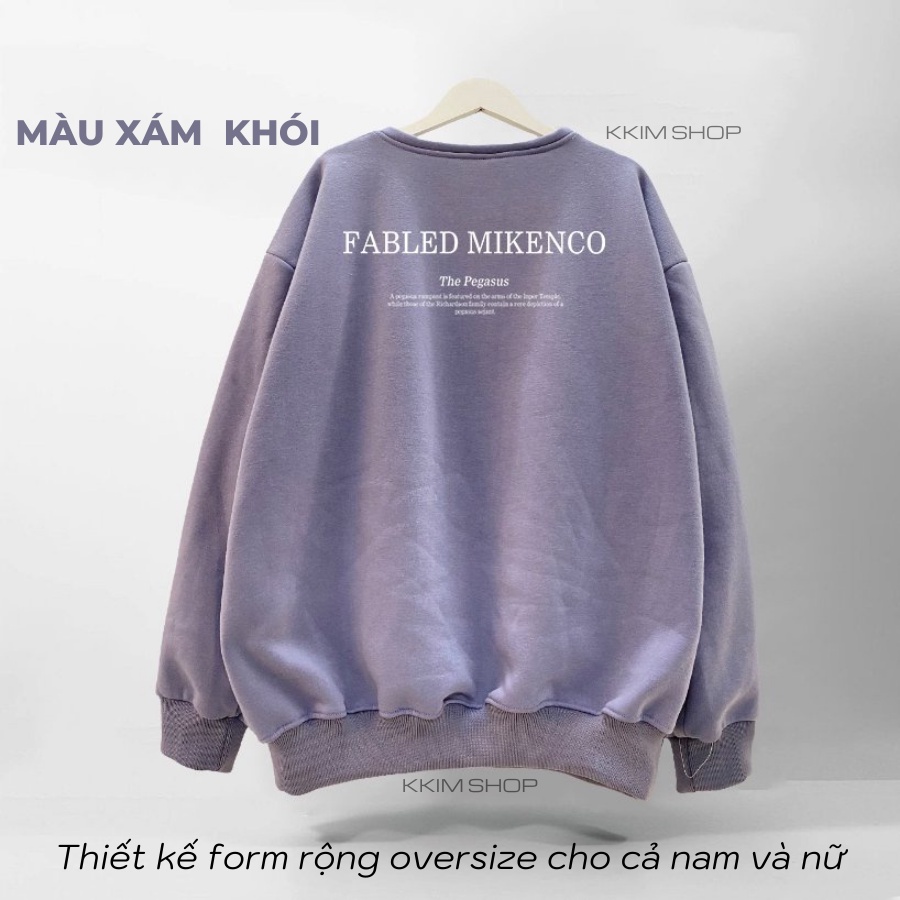Áo Nỉ SWEATER MIKENCO Pegasus, Áo Nỉ Dài Tay Form Rộng Oversize Unisex Nam Nữ, Chất Nỉ dày dặn cao cấp. KKim Shop