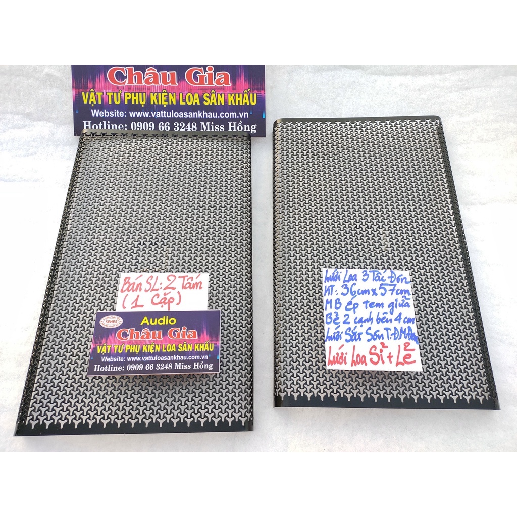 Lưới loa 3 tấc 35cm 57cm 2 tấm Audio Châu Gia