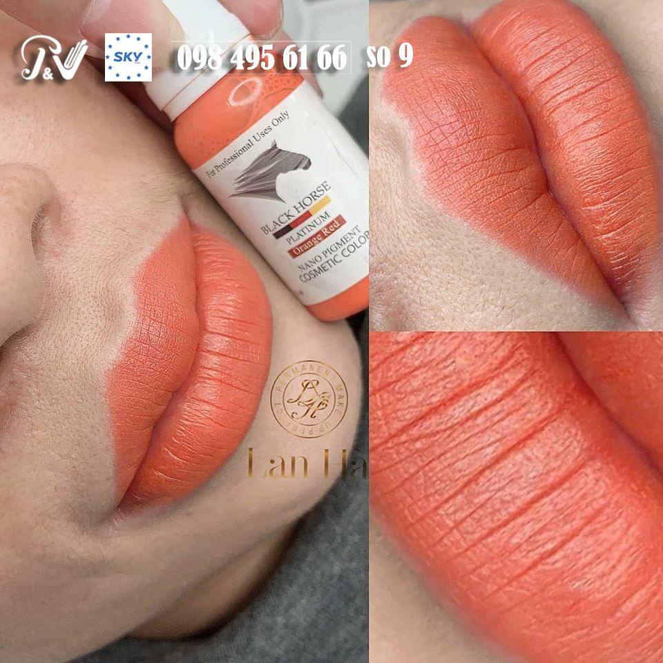 Mực Xăm Môi Mày, Mực Phun Xăm Black Horse Platinum 15ml Đức