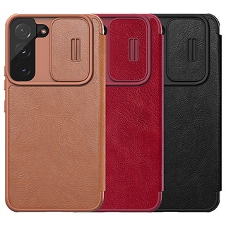 ""phụ kiện samsung s22 plus""bao da samsung galaxy s22 plus hiệu nillkin qin pro leather case