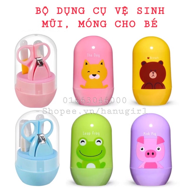 Bộ dụng cụ vệ sinh mũi, móng tay cho bé