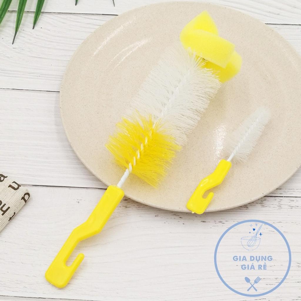 Cọ bình sữa 2 chi tiết đa năng vệ sinh bình và núm ti