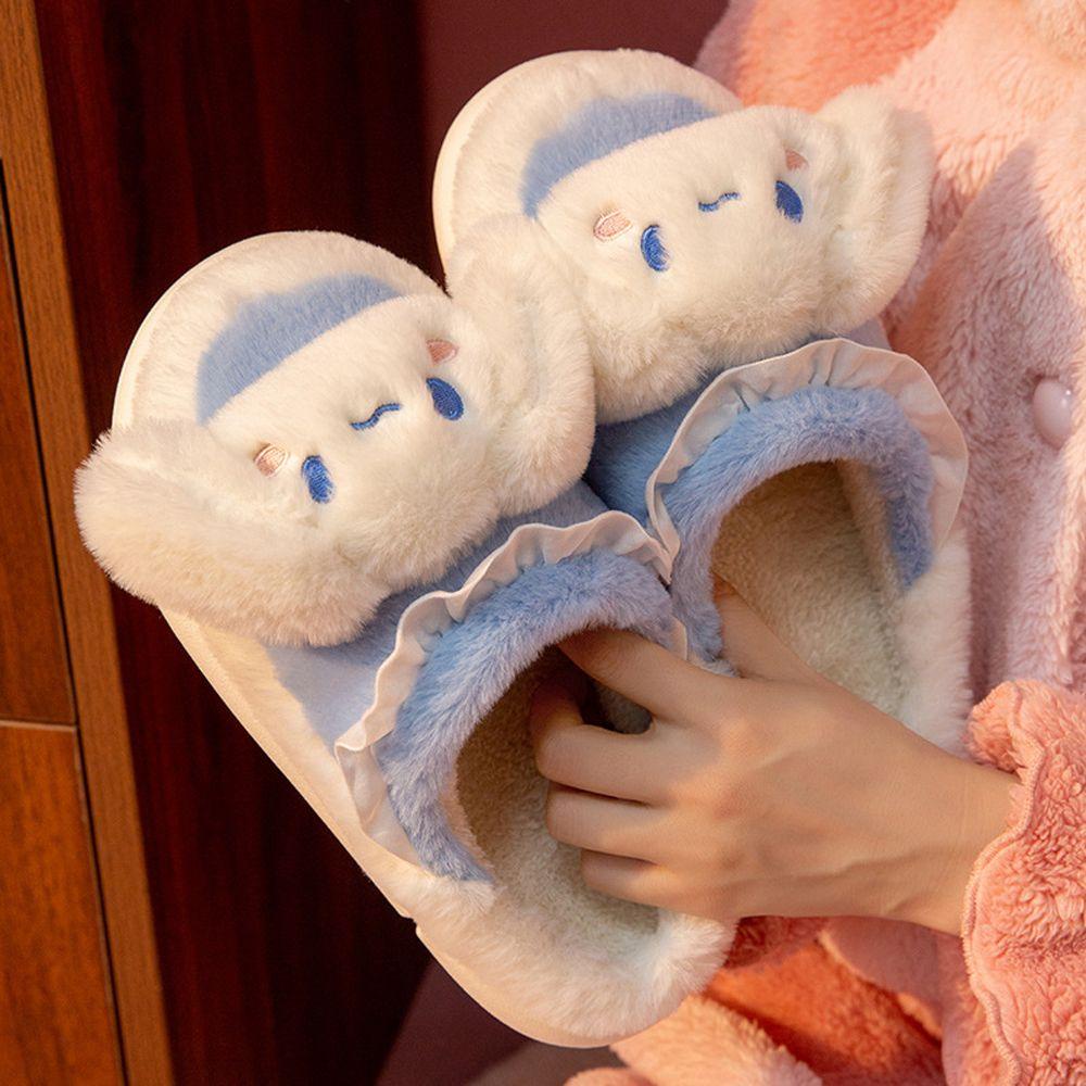 Dép Quai Ngang Họa Tiết Hoạt Hình Mèo Kt My Melody Cinnamoroll Dễ Thương Cho Nữ