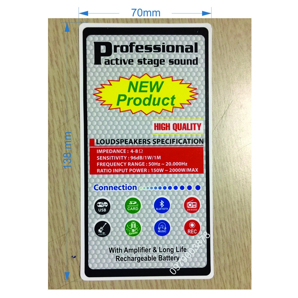 Tem dán lưới loa