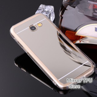 For [ Samsung A7 2017/A720 ] Mirror Soft TPU Silicone Back Phone Case