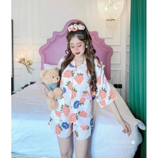 Bộ Pijama Lụa Mịn Tay Cánh Dơi (40 - 60kg)