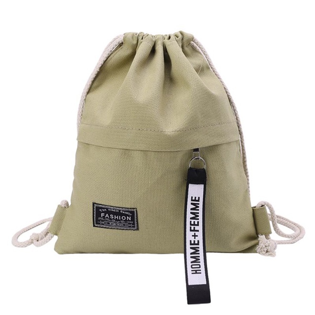 Ba Lô Canvas Dây Rút Thời Trang Dành Cho Tuổi Teen