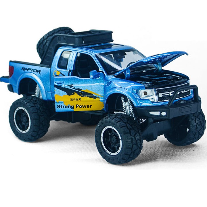 Xe mô hình ô tô FORD BUILT TOUGH RAPTOR F150 OFFROAD tỉ lệ 1:32