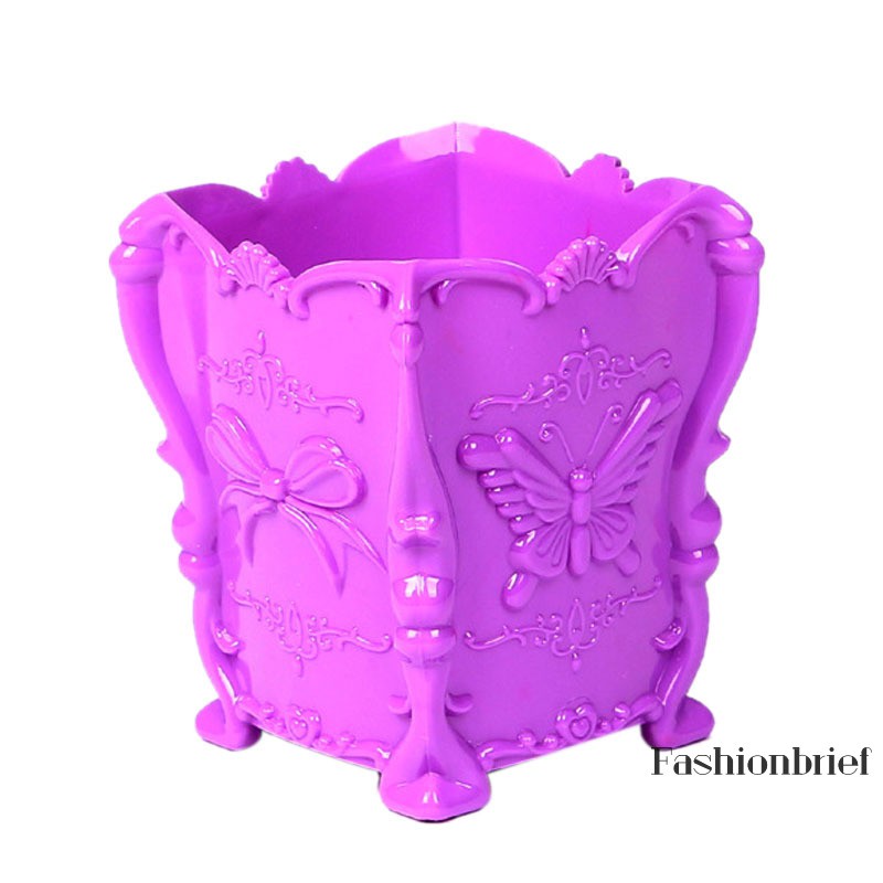 ❤BRIEF Butterfly Pattern Office Home Makeup Brush Storage Box Pencil Pen Holder