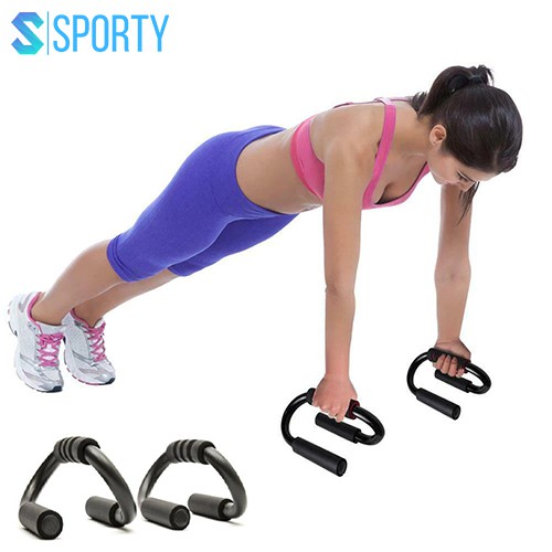 Dụng Cụ Tập Hít Đất chống đẩy cầm Tay, Tay nắm chống đẩy YOGA chính hãng SPORTY chất liệu thép cứng cao cấp hiện đại