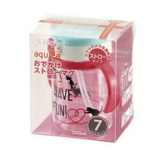 Cốc Ống Hút Richell 200ml