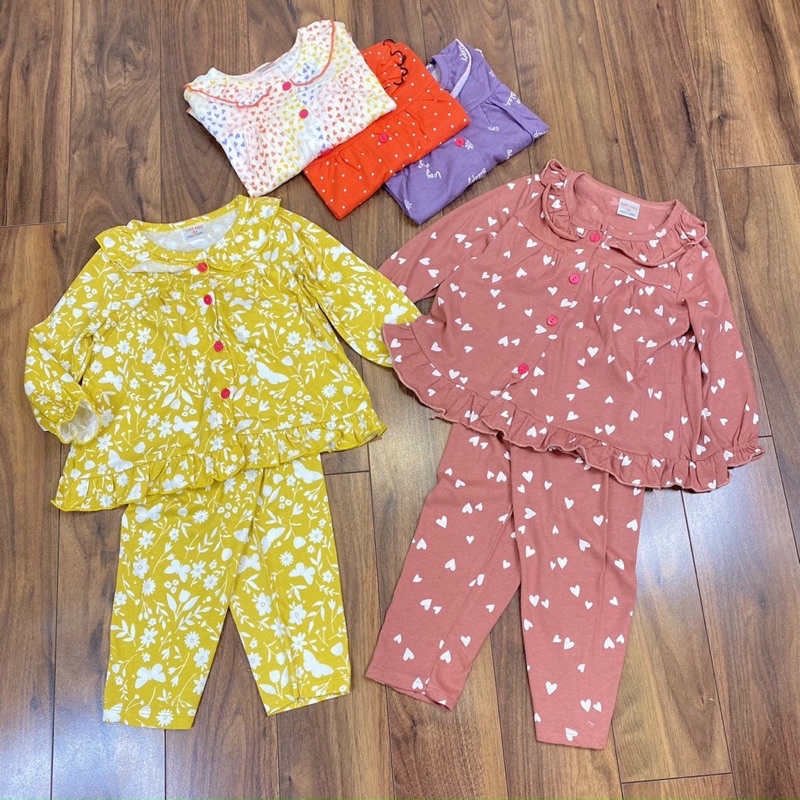 Đồ bộ Pyjama tay dài xuất khẩu bé gái