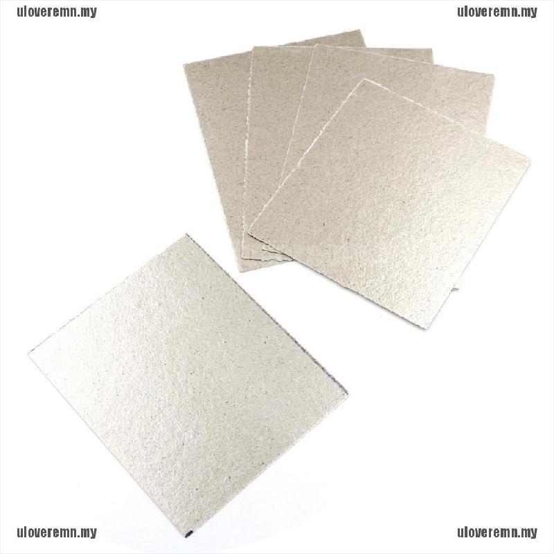 Set 5 Tấm Đĩa Mica 120x140mm Dùng Để Sửa Chữa Lò Vi Sóng