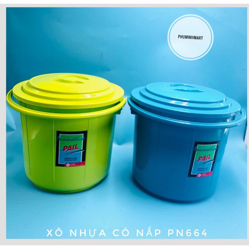 Xô nhựa co nắp đậy 2 Gallon 24/1 PN664_201786