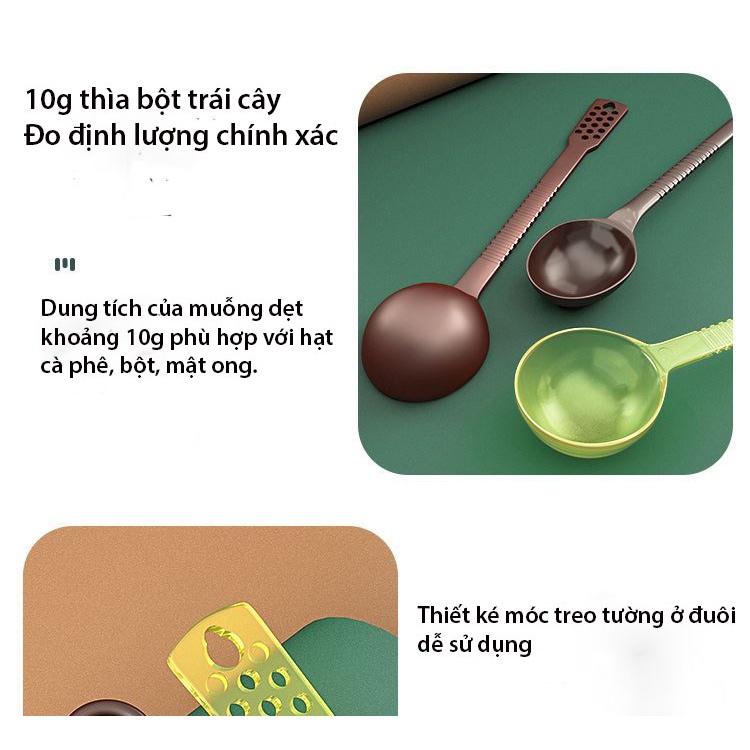 Thìa đong nấu múc bột, múc sốt hoa quả - muỗng đong nâu định lượng 10/15 gram - Bartender Witch