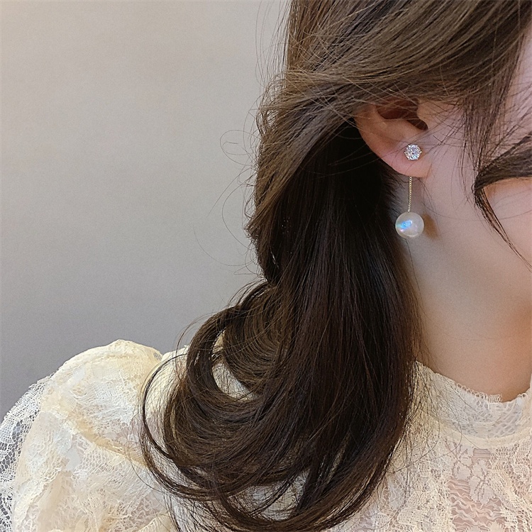 Bông Tai Đính Ngọc Trai Lớn Thời Trang Hàn Quốc 2022