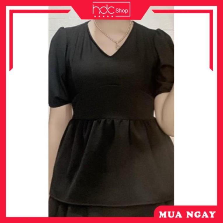 [CAO CẤP] Đầm bigsize công sở - 🍒 Áo Peplum Bigsize 60-85ký 😍