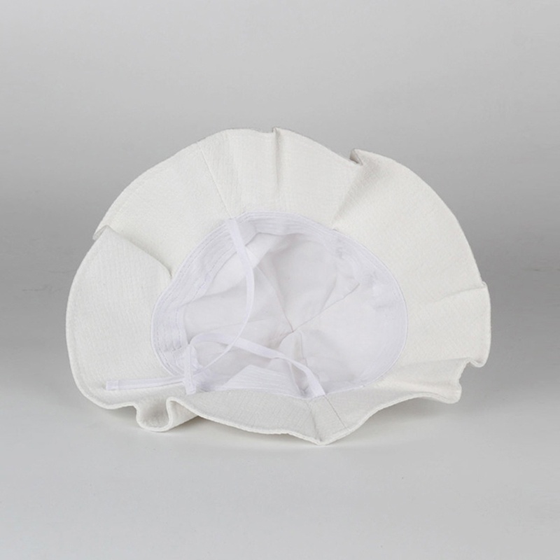 Nón Tai Bèo Rộng Vành Vải Cotton Thời Trang Đi Biển Mùa Hè Cho Bé Gái