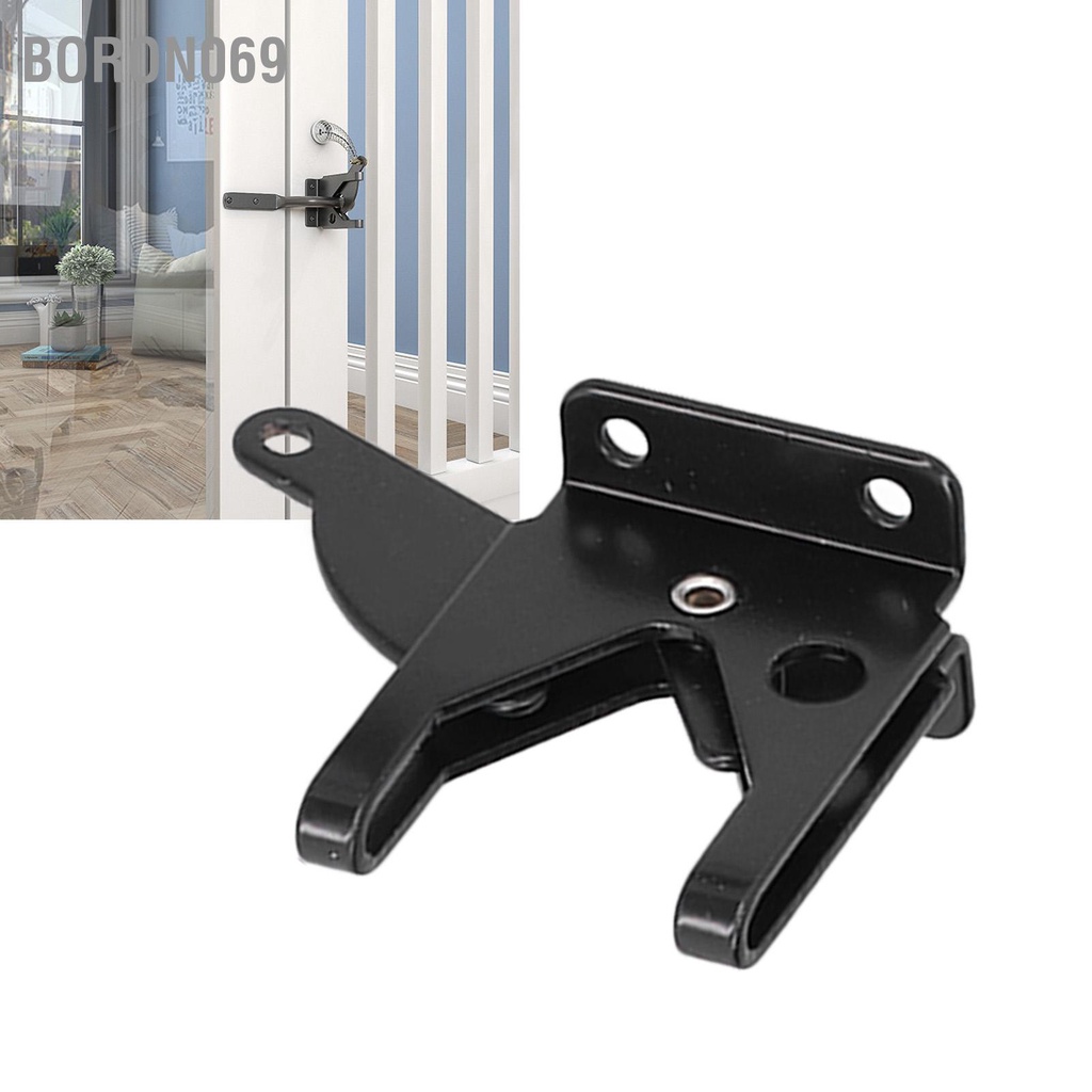 Boron069 Khóa hàng rào sắt Phần cứng khóa cổng tự với cáp điều chỉnh cho sân vườn sau