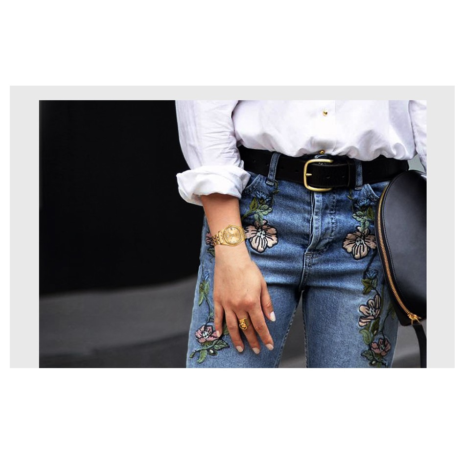 Đồng Hồ Đeo Tay CHENXI Bằng Thép Không Gỉ Chống Nước Thời Trang Cho Nữ